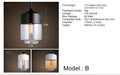 Toledo Minimalist Contemporary Pendant Light.