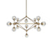 Ritz 15 Bulb Brass Pendant Light.