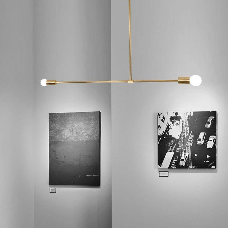 Surry Hills 2 Bulbs Modern Minimalist Line Pendant Light-DWHOME