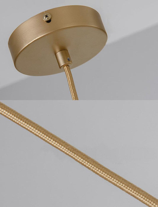 Ritz Single Head Brass Coloured Pendant Light.