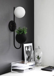 Ritz Single Head Pot Plant Wall Light-DWHOME