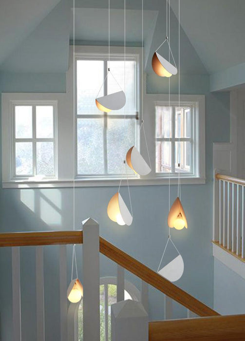 White Glider Minimalist Line Pendant Light.