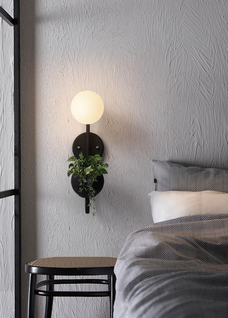 Ritz Single Head Pot Plant Wall Light-DWHOME