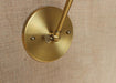 Brass Single Head Shade Industrial Wall Light.