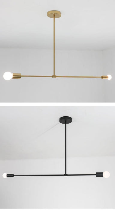 Surry Hills 2 Bulbs Modern Minimalist Line Pendant Light.