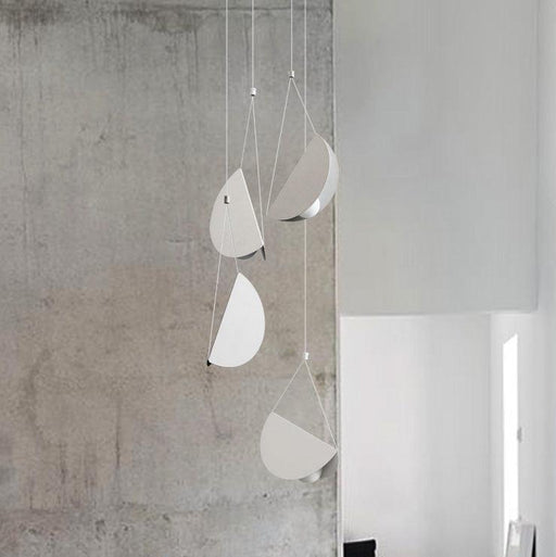 White Glider Minimalist Line Pendant Light.