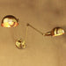 Brass Double Head Shade Industrial Wall Light.