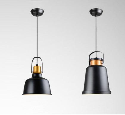 Newman Black Dome Industrial Loft Pendant Light.