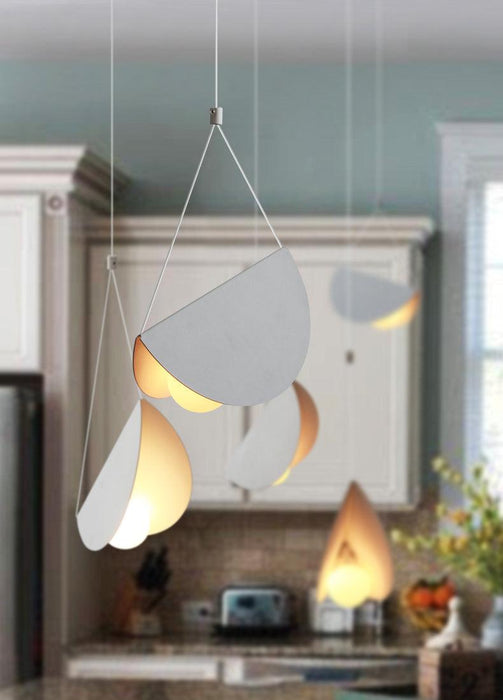 White Glider Minimalist Line Pendant Light.