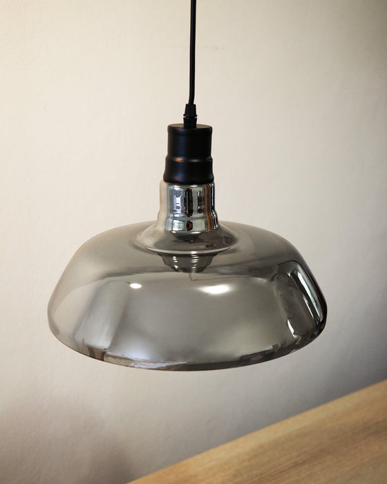 Tinted Glass Shade Industrial Pendant Light - DWHOME