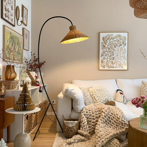 Tana Woven Floor Lamp - DWHOME