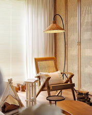 Tana Woven Floor Lamp-DWHOME