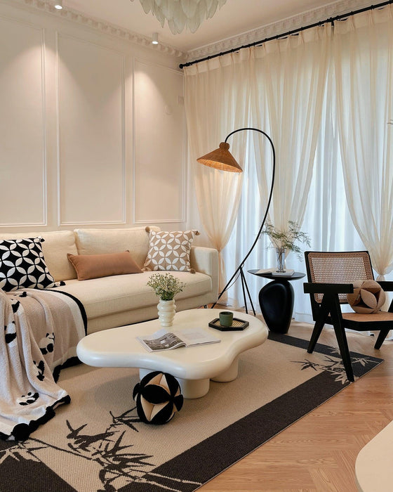 Tana Woven Floor Lamp-DWHOME