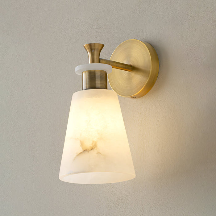 Tapered Alabaster Wall Sconce-DWHOME