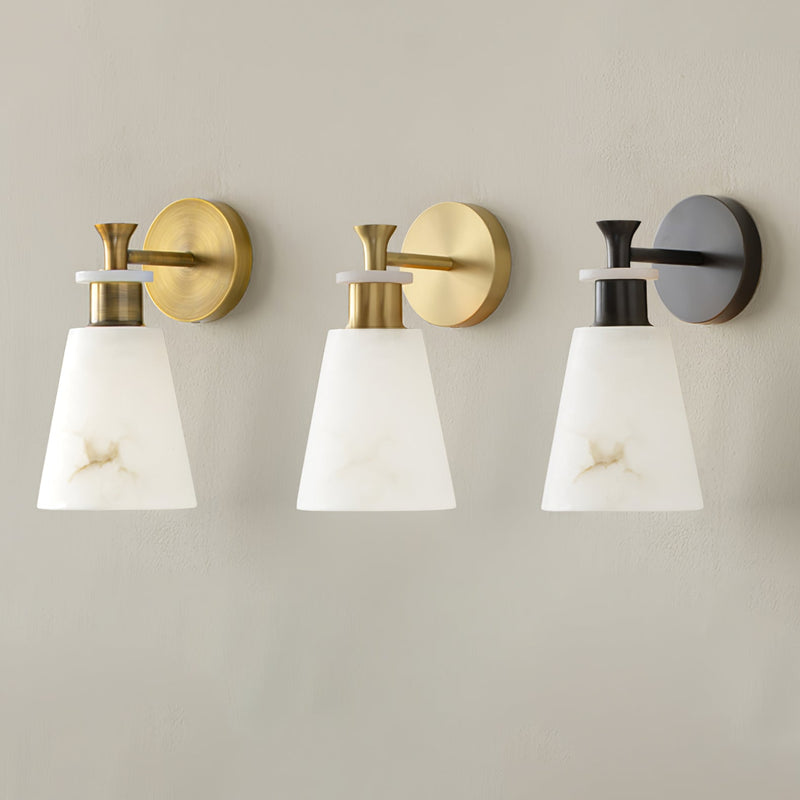 Tapered Alabaster Wall Sconce-DWHOME