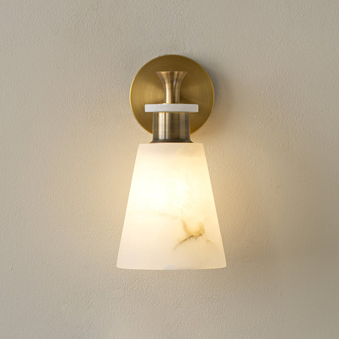Tapered Alabaster Wall Sconce-DWHOME