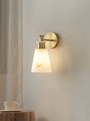 Tapered Alabaster Wall Sconce-DWHOME