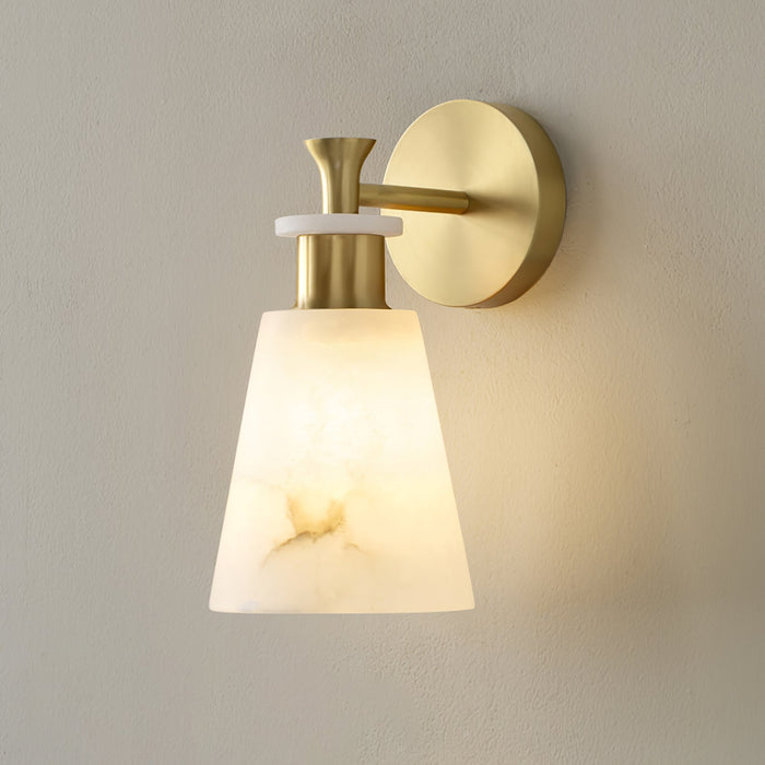 Tapered Alabaster Wall Sconce-DWHOME