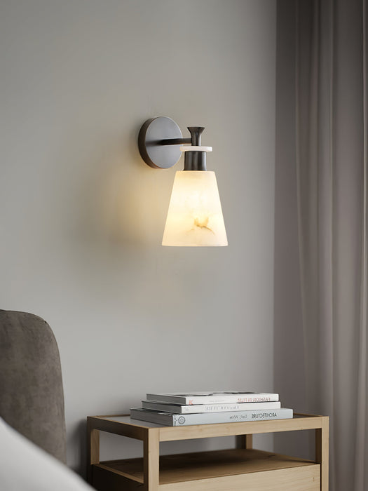 Tapered Alabaster Wall Sconce-DWHOME