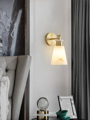 Tapered Alabaster Wall Sconce-DWHOME