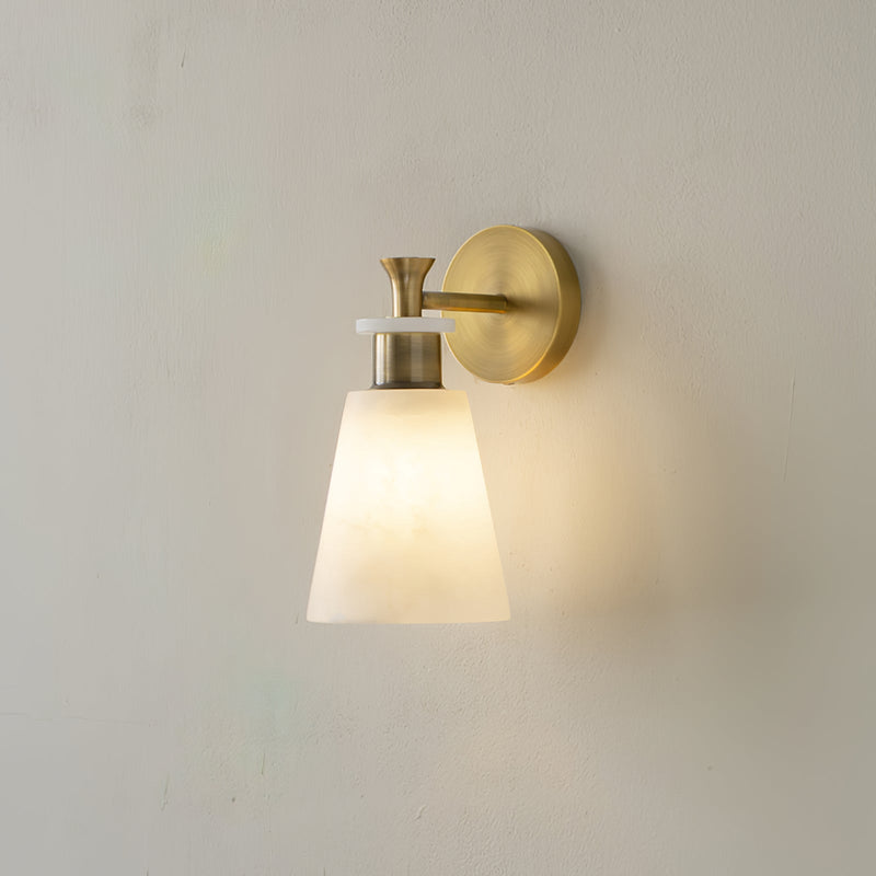 Tapered Alabaster Wall Sconce-DWHOME