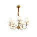 Tapered Fabric Brass Chandelier - Vakkerlight