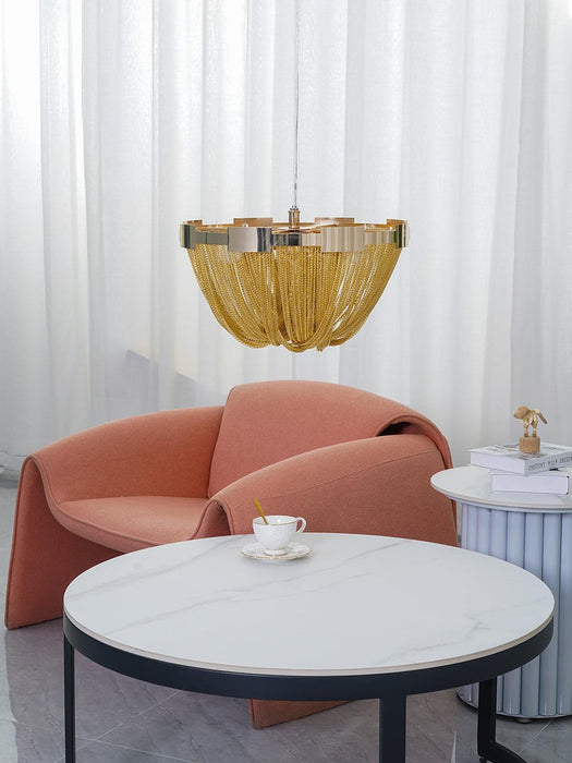 Tassel Aluminum Chain Ceiling Light-DWHOME