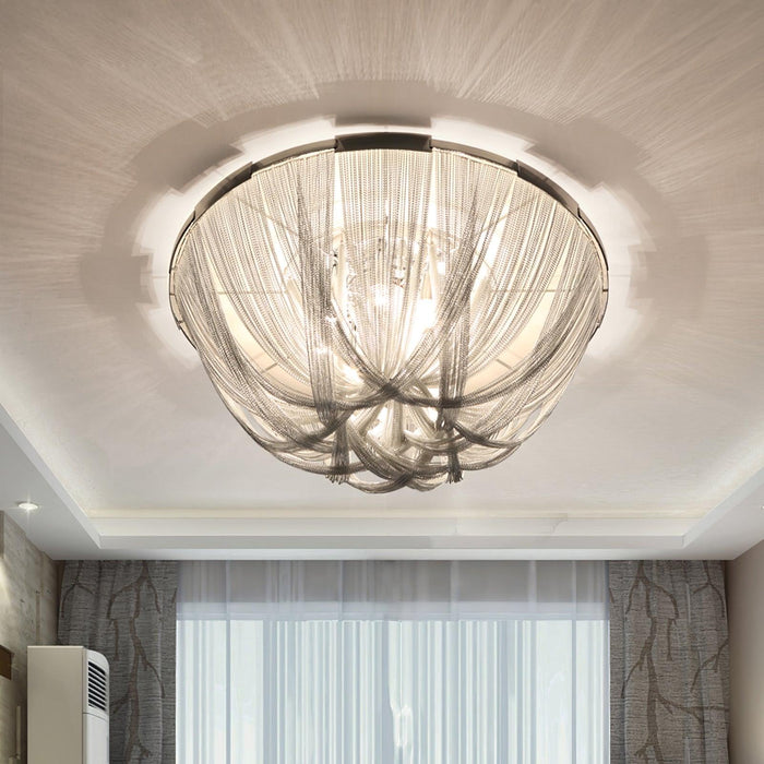 Tassel Aluminum Chain Ceiling Light-DWHOME