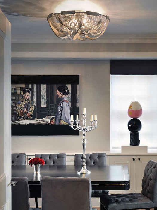 Tassel Aluminum Chain Ceiling Light-DWHOME