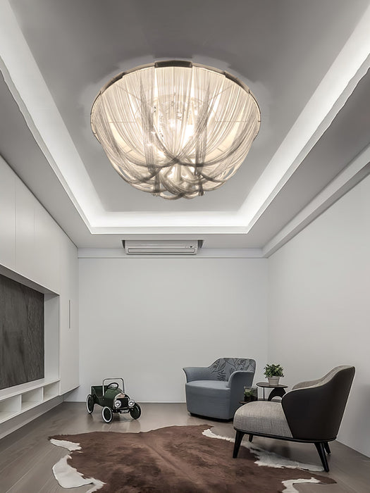 Tassel Aluminum Chain Ceiling Light.