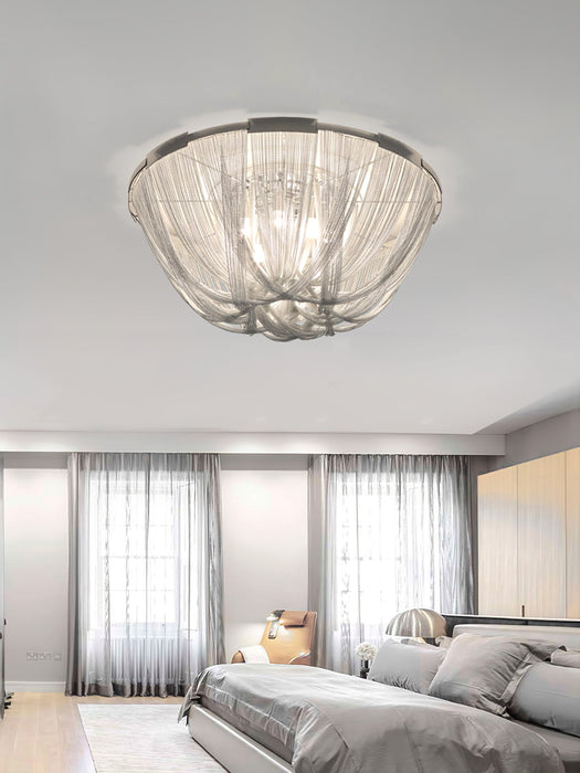 Tassel Aluminum Chain Ceiling Light.