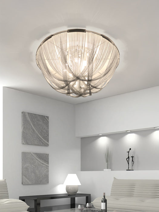 Tassel Aluminum Chain Ceiling Light.