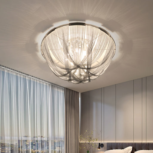 Tassel Aluminum Chain Ceiling Light.