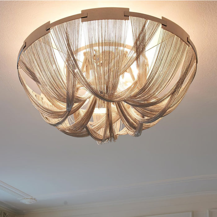 Tassel Aluminum Chain Ceiling Light