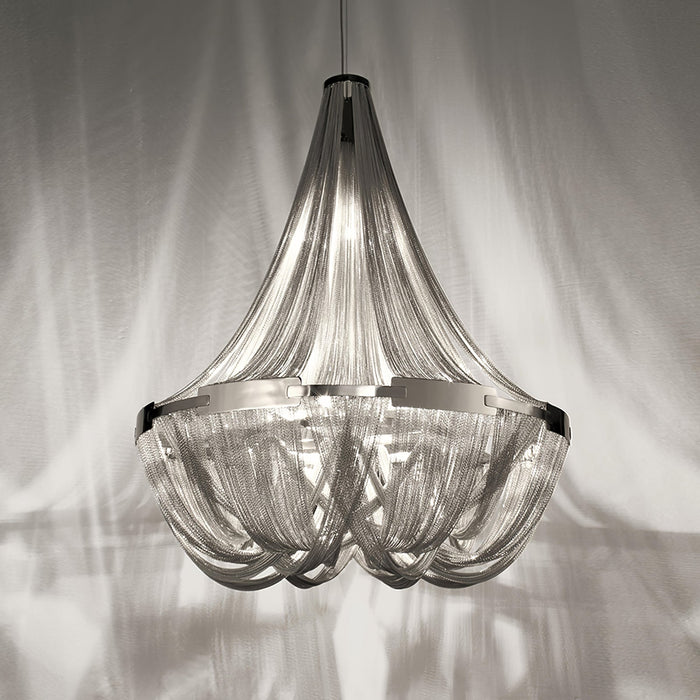 Tassel Aluminum Chain Chandelier.