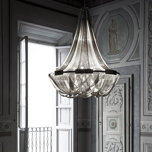 Tassel Aluminum Chain Chandelier.