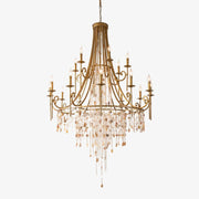 Tatum Lux Shell Crystal Chandelier-DWHOME