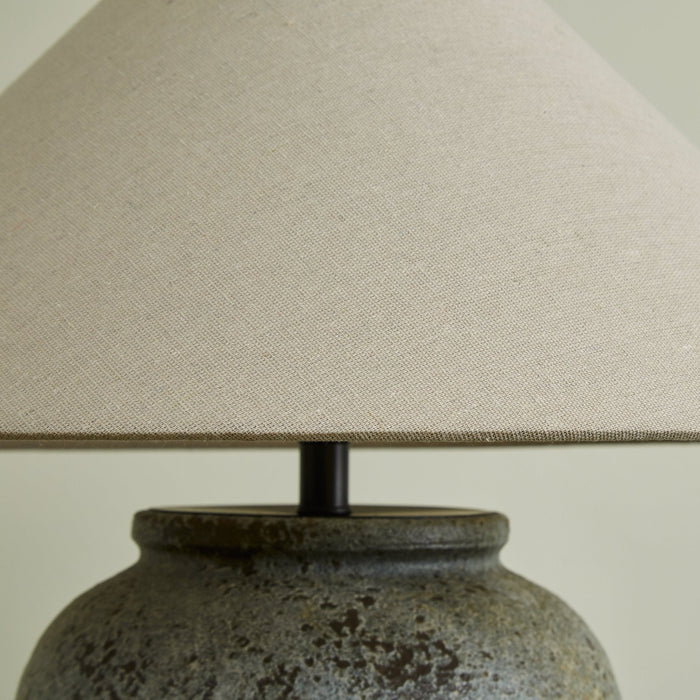 Tavira Aged Stone Table Lamp-DWHOME