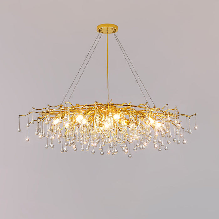 Teardrop Crystal Chandelier