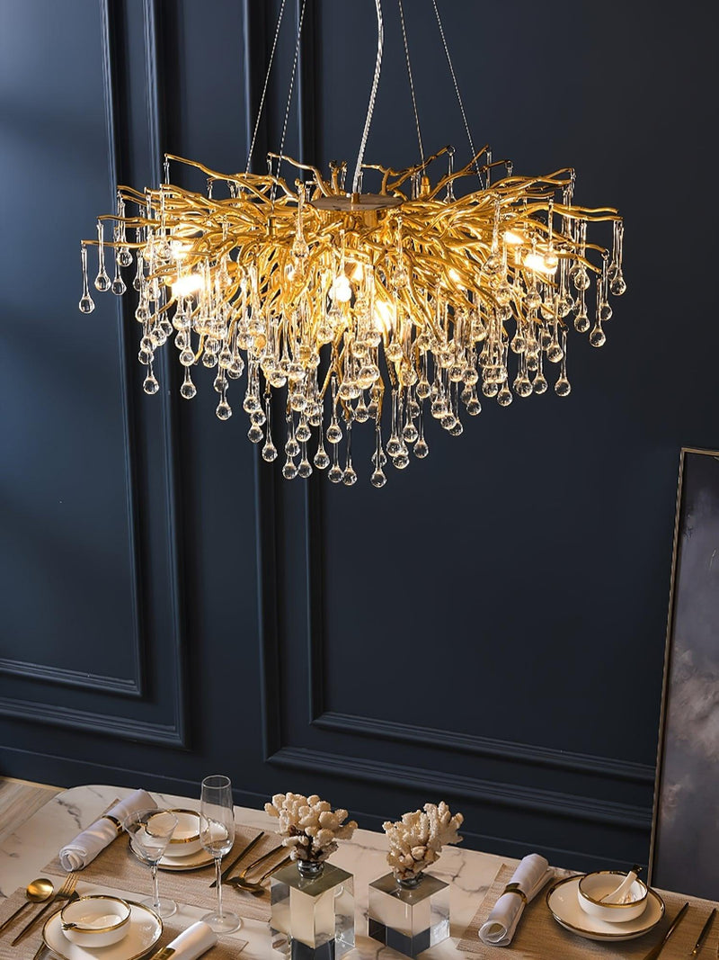 Teardrop Crystal Chandelier-DWHOME