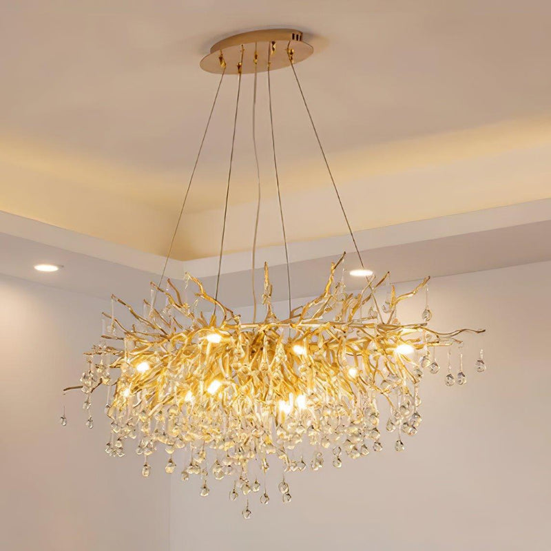 Teardrop Crystal Chandelier-DWHOME