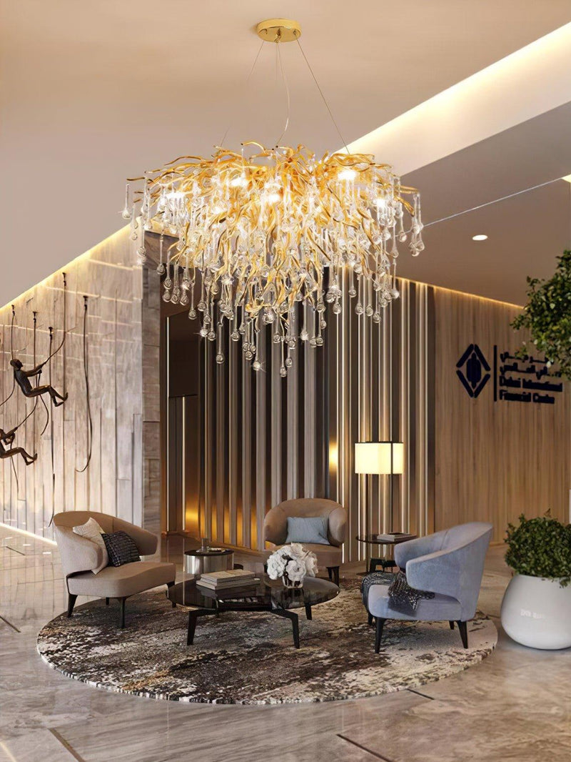 Teardrop Crystal Chandelier-DWHOME
