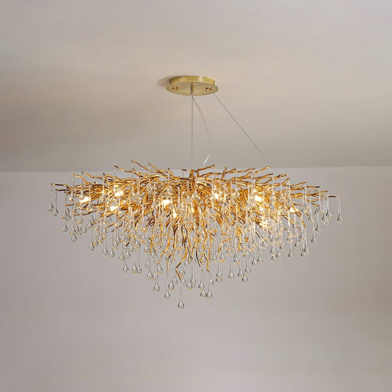 Teardrop Crystal Chandelier-DWHOME