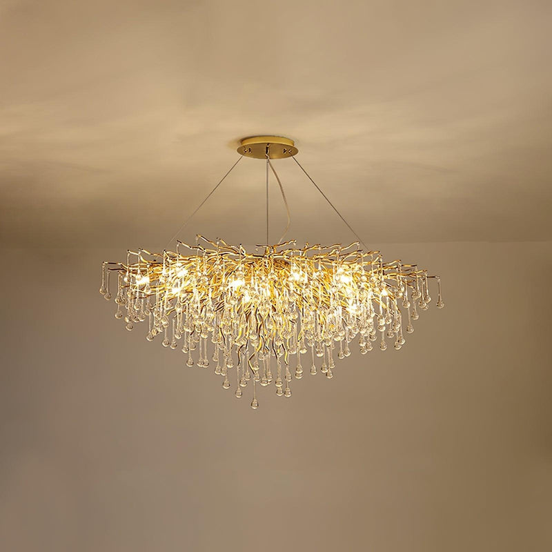 Teardrop Crystal Chandelier-DWHOME