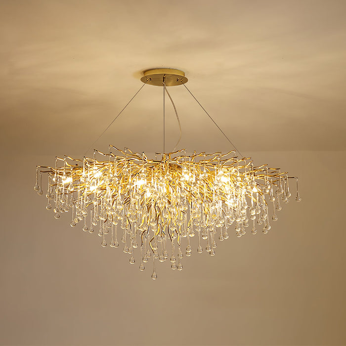 Teardrop Crystal Chandelier