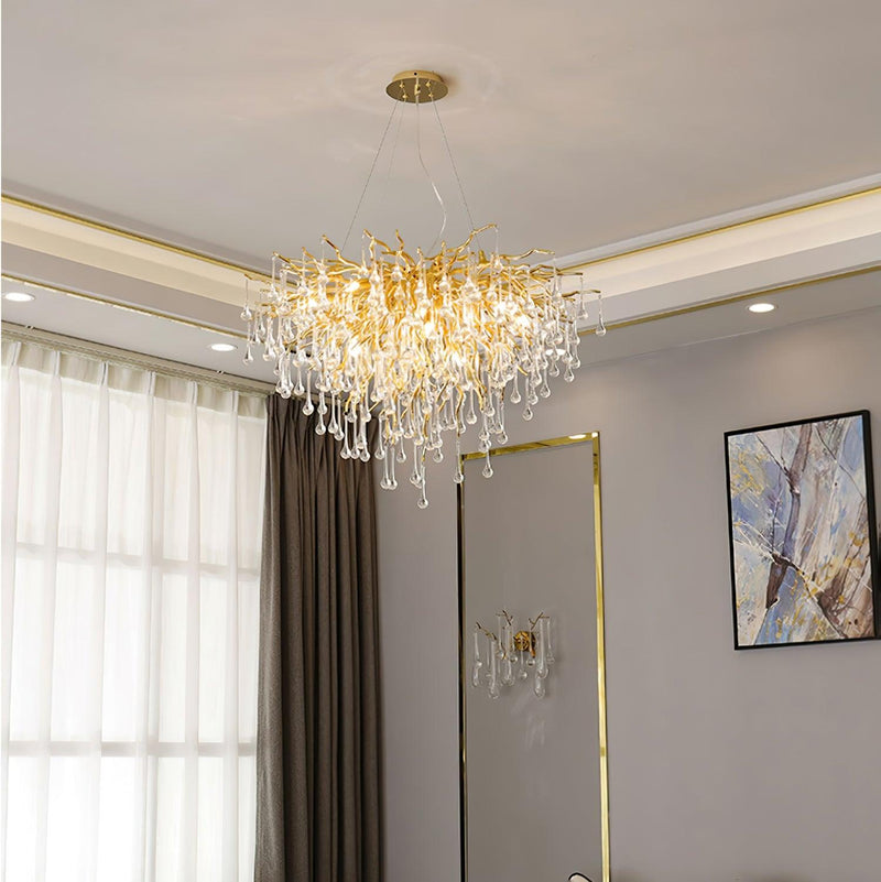 Teardrop Crystal Chandelier-DWHOME