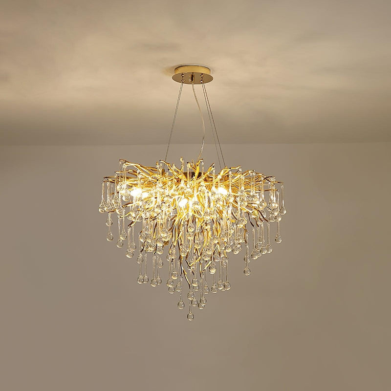 Teardrop Crystal Chandelier-DWHOME