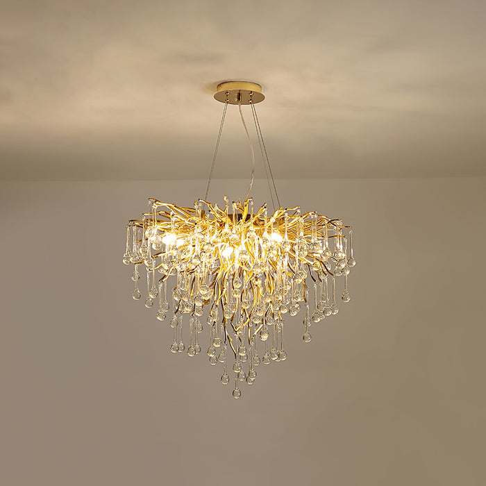 Teardrop Crystal Chandelier