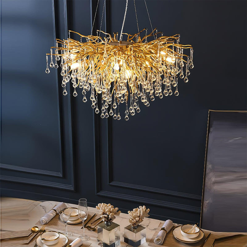 Teardrop Crystal Chandelier-DWHOME