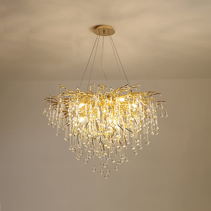 Teardrop Crystal Chandelier